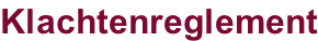 Klachtenreglement